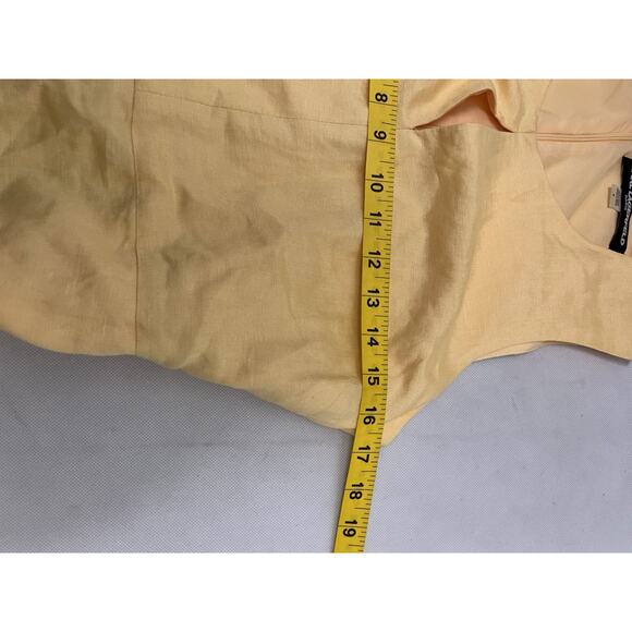 Karl Lagerfeld Paris Yellow Midi Dress – Size 6 - Picture 6 of 8